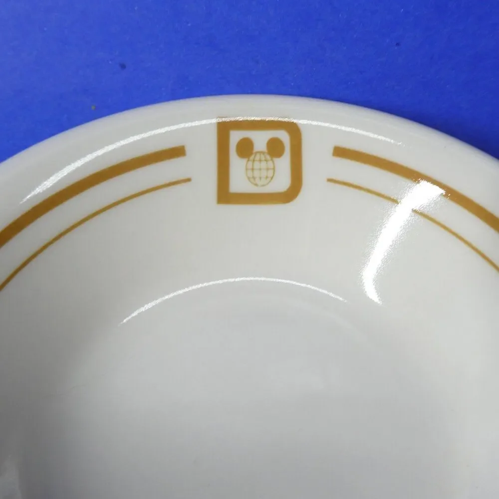 Walt Disney World Restaurant Set 6 Fruit Bowls Vintage Disney Logo Buffalo China